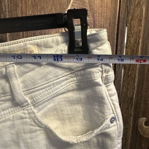 Anthropologie Pilcro and the Letterpress White High Rise Slim Jeans Sz 30 C14 - Picture 8 of 13